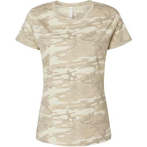 LAT 3516 Women's Fine Jersey Camo Tee - Image 2
