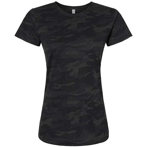 LAT 3516 Women's Fine Jersey Camo Tee - Image 3