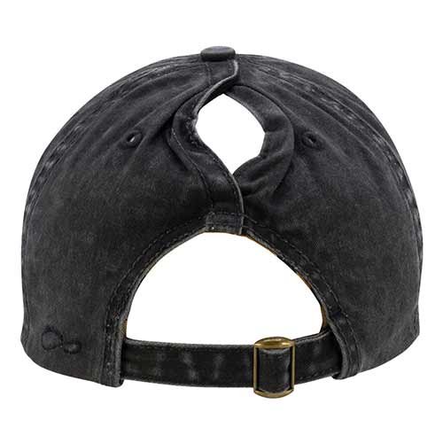 Women's Pigment Dyed Fashion Undervisor Cap - Black/Leopard - Image 4