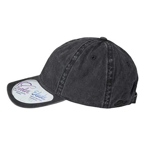 Women's Pigment Dyed Fashion Undervisor Cap - Black/Leopard - Image 5