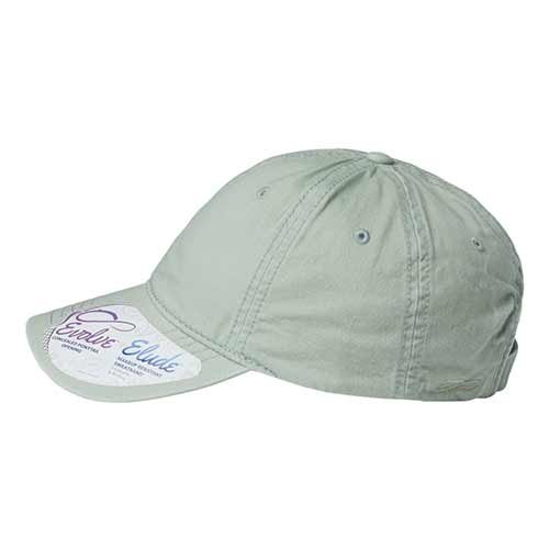 Women's Pigment Dyed Fashion Undervisor Cap - Sage/Polka Dots - Image 5