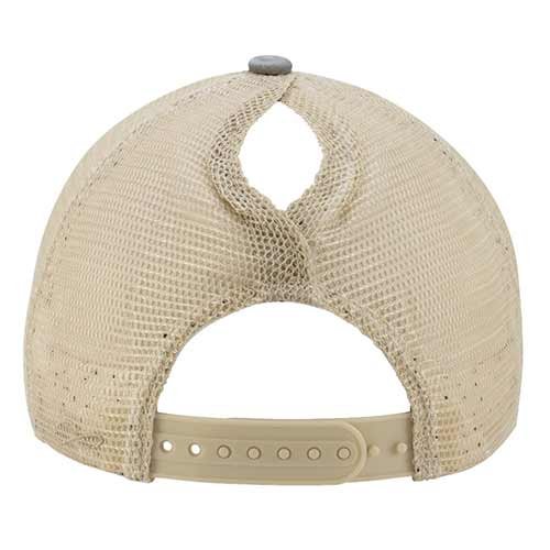 Women's Washed Mesh Back Cap - Light Grey/Polka Dots - Image 4
