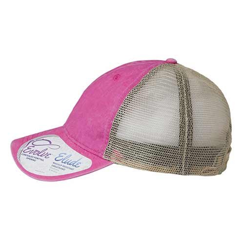 Women's Washed Mesh Back Cap - Rose/Polka Dots - Image 5